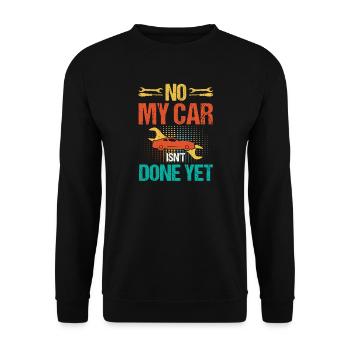 Voiture limitée, pas de wagon - Sweat-shirt Unisexe - noir - Devant - Alina (178cm) & Michal (187cm)