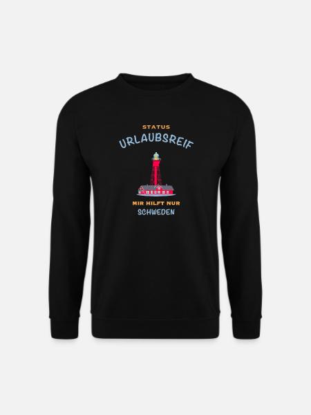 Schweden, Leuchtturm Pater Noster, Urlaubsreif - Unisex Pullover - Schwarz