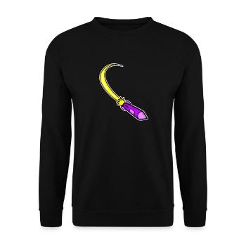 Fusée violette - Sweat-shirt Unisexe - noir - Devant - Alina (178cm) & Michal (187cm)