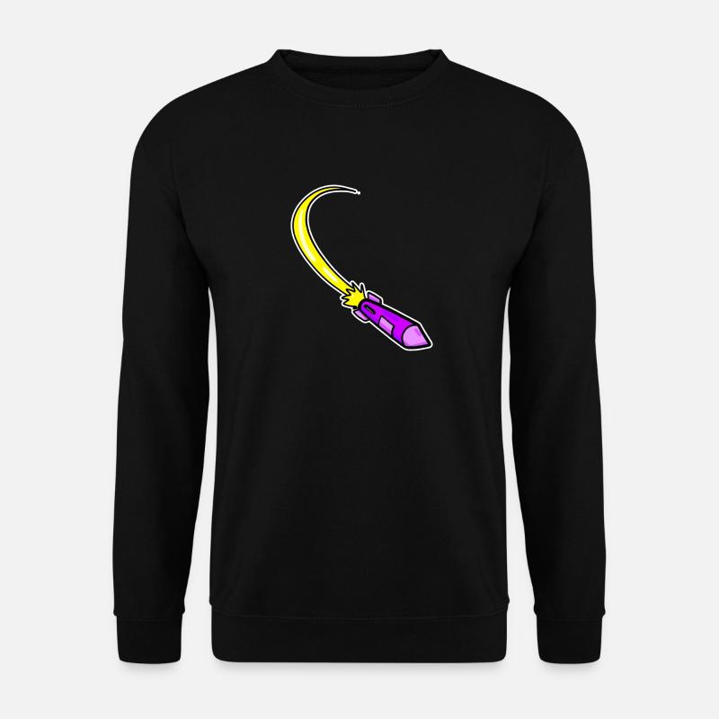 Fusée violette - Sweat-shirt Unisexe - noir
