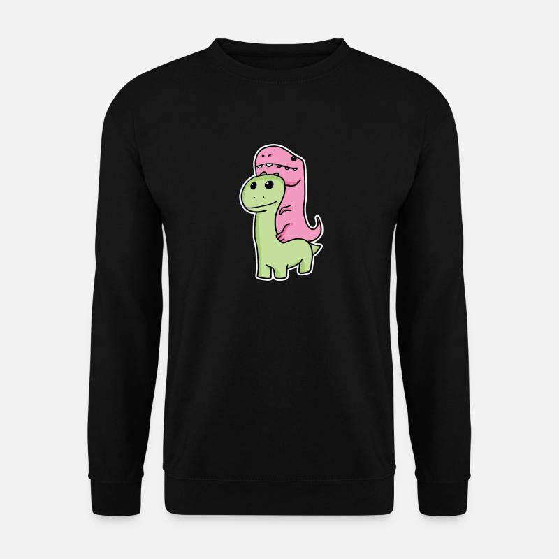 Two dinosaurs - Unisex Sweatshirt - black
