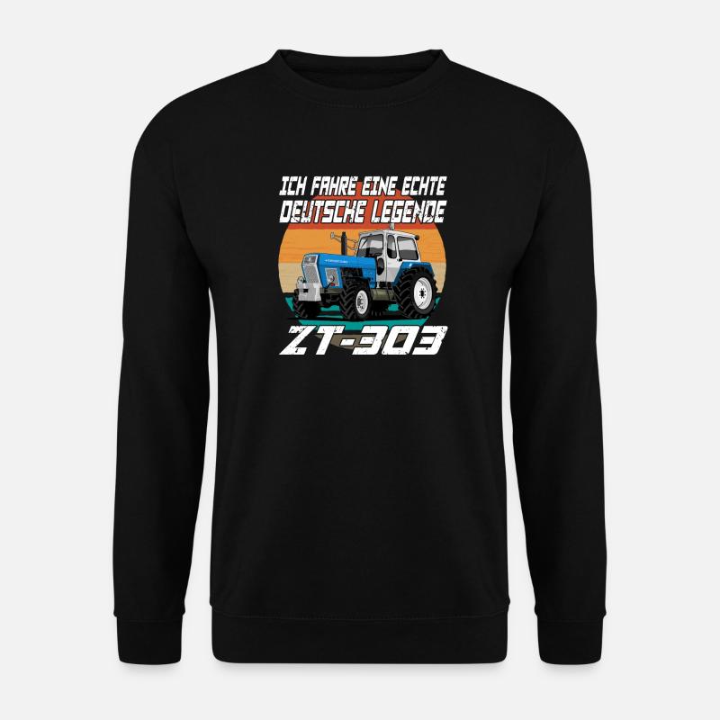 Ich fahre eine echte Deutsche Legende ZT-303 - Unisex Pullover - Schwarz