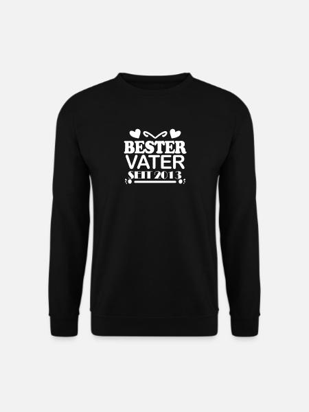 Bester Vater seit 2013 - Unisex Pullover - Schwarz