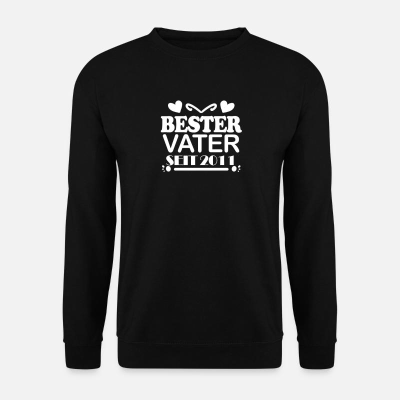 Bester Vater seit 2011 - Unisex Pullover - Schwarz
