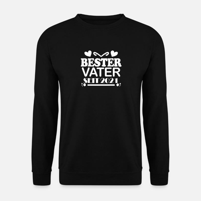 Bester Vater seit 2021 - Unisex Pullover - Schwarz