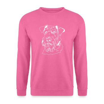 Airedale Terrier - Sweat-shirt Unisexe - rose - Devant
