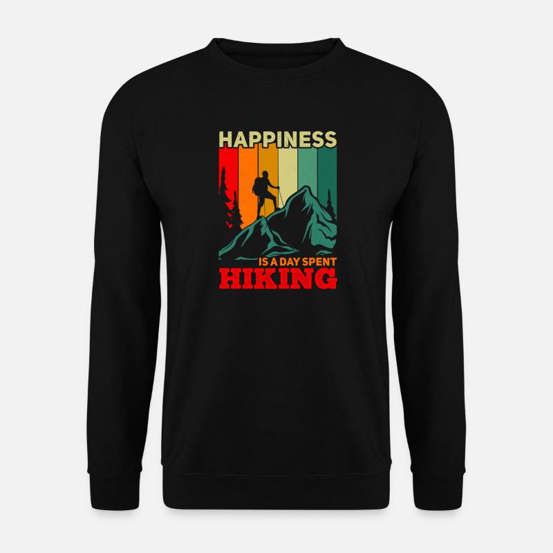 Wanderglück Farbpalette - Unisex Pullover - Schwarz