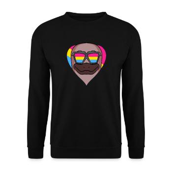 Pansexual Platypus Heart Gift - Sweat-shirt Unisexe - noir - Devant - Alina (178cm) & Michal (187cm)