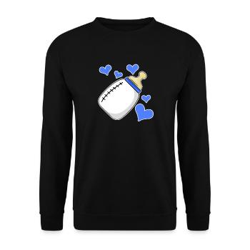 Garçon enceinte Fils biologique - Sweat-shirt Unisexe - noir - Devant - Alina (178cm) & Michal (187cm)
