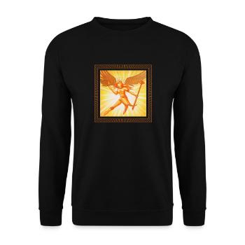 Angel of Fire - Sonja Ariel von Staden - Unisex Sweatshirt - black - Front - Alina (178cm) & Michal (187cm)