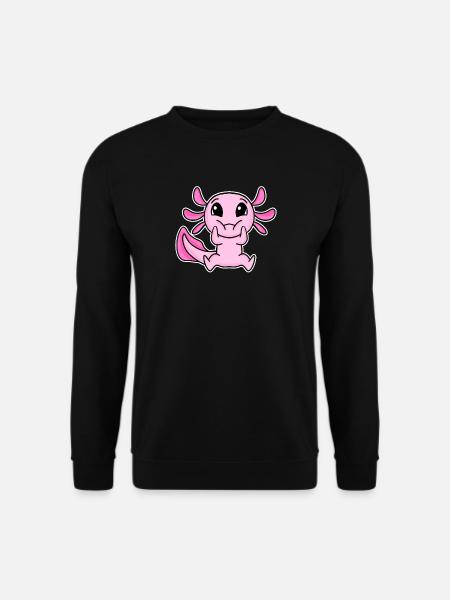 Motif Axolotl mignon - Sweat-shirt Unisexe - noir