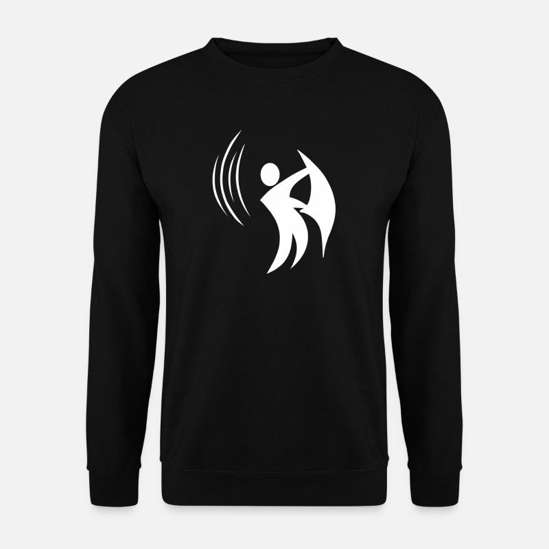 Sauna Aufguss Männchen Piktogramm - Unisex Pullover - Schwarz