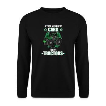 Tracteur, tracteur, agriculteur, agriculteur, agriculture. - Sweat-shirt Unisexe - noir - Devant - Alina (178cm) & Michal (187cm)