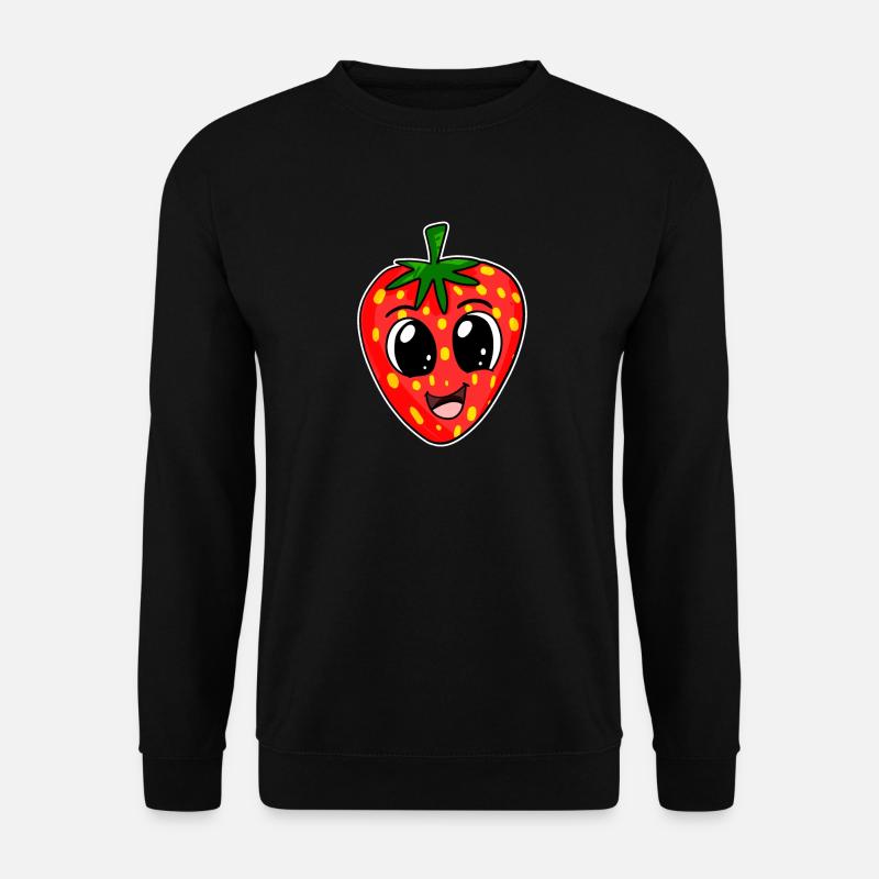 Erdbeere Erdbeeren - Unisex Pullover - Schwarz