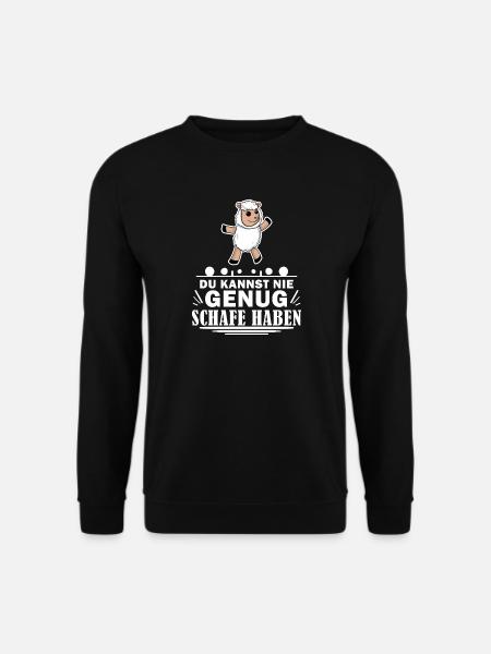 Schaf Schafe Spruch Sprüche - Unisex Pullover - Schwarz