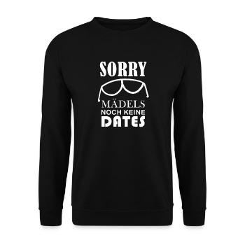 Junge Sohn Baby Spruch - Unisex Pullover - Schwarz - Vorne - Alina (178cm) & Michal (187cm)