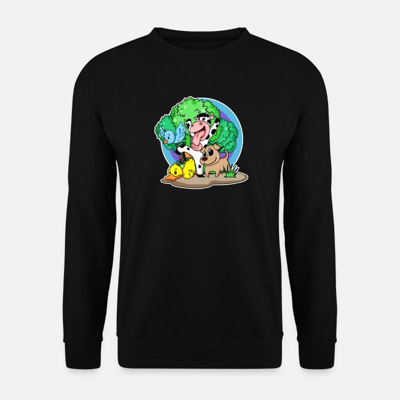 Niedliche Tiere - Unisex Pullover - Schwarz