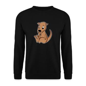 Famille Kangourou - Sweat-shirt Unisexe - noir - Devant - Alina (178cm) & Michal (187cm)