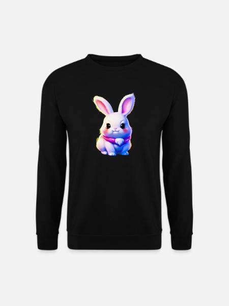 niedlicher Osterhase - süßes Kaninchen - Unisex Pullover - Schwarz