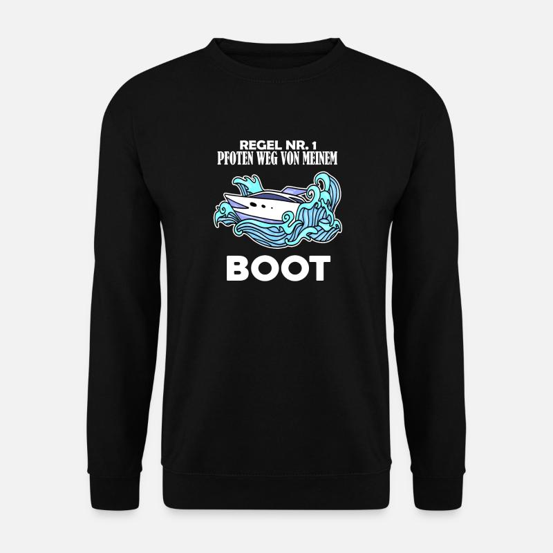 Boote Motorboot - Unisex Pullover - Schwarz