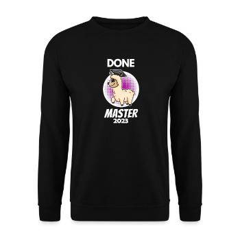 Master 2023 - Master terminé - Sweat-shirt Unisexe - noir - Devant - Alina (178cm) & Michal (187cm)