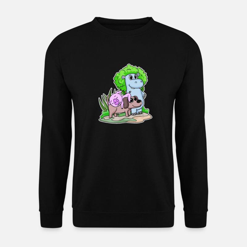 Niedliche Tiere - Unisex Pullover - Schwarz