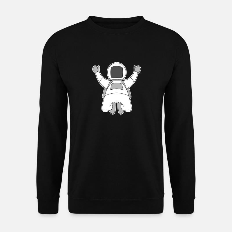 Astronaut motif - Unisex Sweatshirt - black
