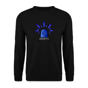 Blaulicht Sirene - Unisex Pullover - Schwarz - Vorne - Alina (178cm) & Michal (187cm)