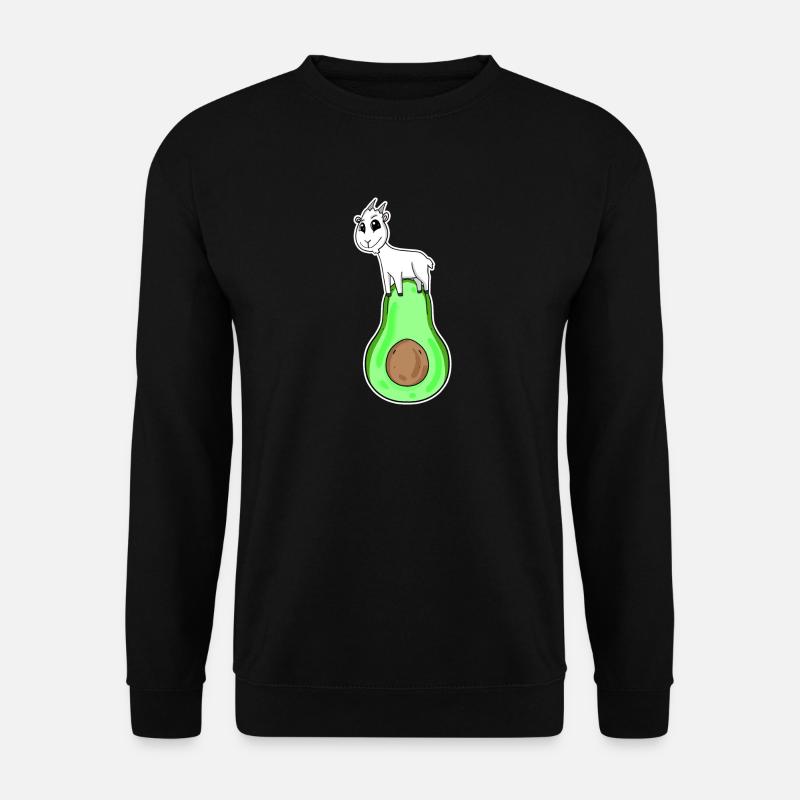 Ziegenbock auf Avocado - Unisex Pullover - Schwarz