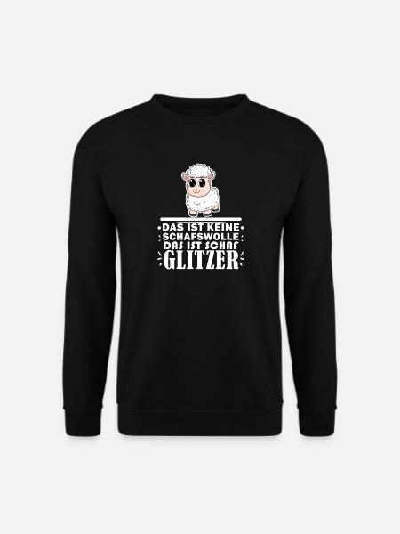 Schaf Spruch - Unisex Pullover - Schwarz