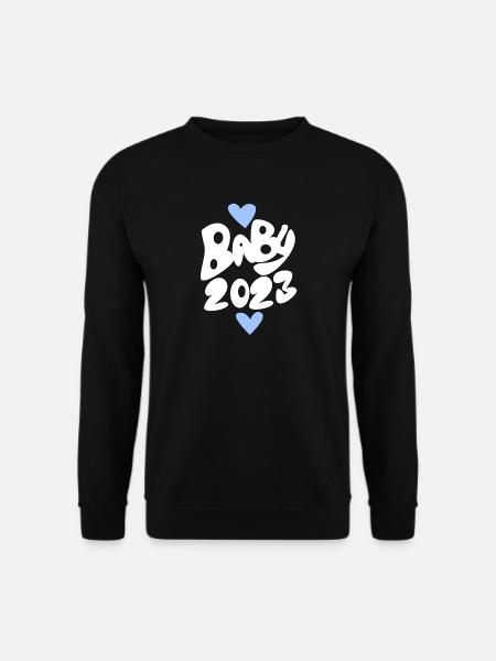 Baby 2023 - Geburt Schwanger 2023 - Baby Junge - Unisex Pullover - Schwarz