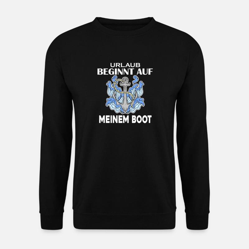 Urlaub Boot - Unisex Pullover - Schwarz