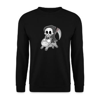 Grim Reaper Donkey - Sweat-shirt Unisexe - noir - Devant - Alina (178cm) & Michal (187cm)