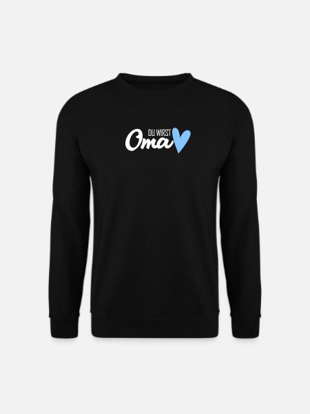 Oma Geschenk - Du wirst Oma - werdende Oma - Unisex Pullover - Schwarz