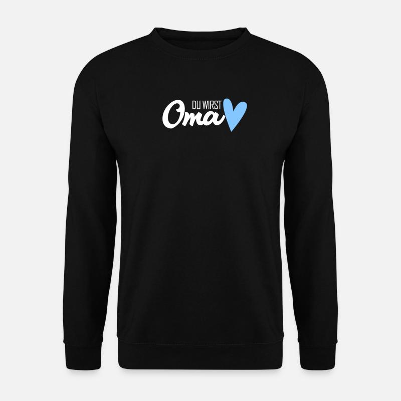 Oma Geschenk - Du wirst Oma - werdende Oma - Unisex Pullover - Schwarz