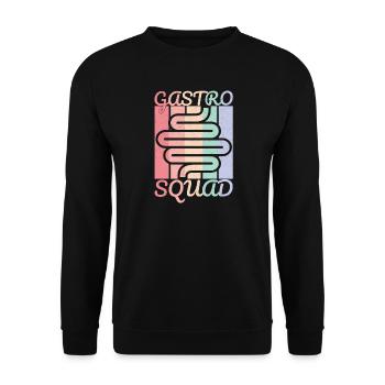 New Gastro Nurse Squad Gastroenterology Doctor - Unisex Sweatshirt - black - Front - Alina (178cm) & Michal (187cm)