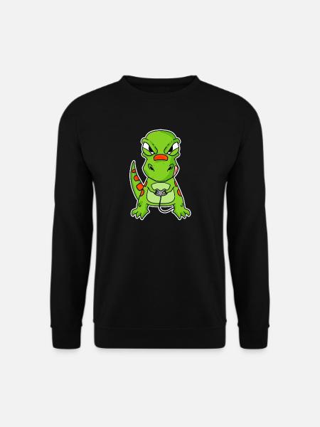 Dino Gamer Gaming Zocken Zocker - Unisex Sweatshirt - black