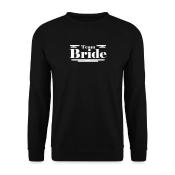 Team Bride - Unisex Pullover - Schwarz - Vorne - Alina (178cm) & Michal (187cm)