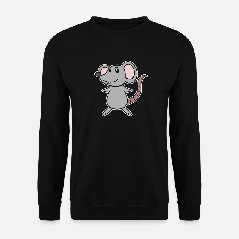 Dessin animé de souris - Sweat-shirt Unisexe - noir