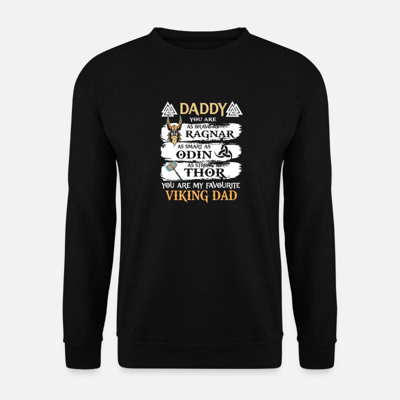 Wikinger Vater - Unisex Pullover - Schwarz