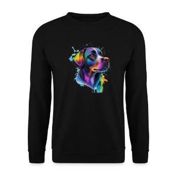 Labrador - Unisex Sweatshirt - black - Front - Alina (178cm) & Michal (187cm)