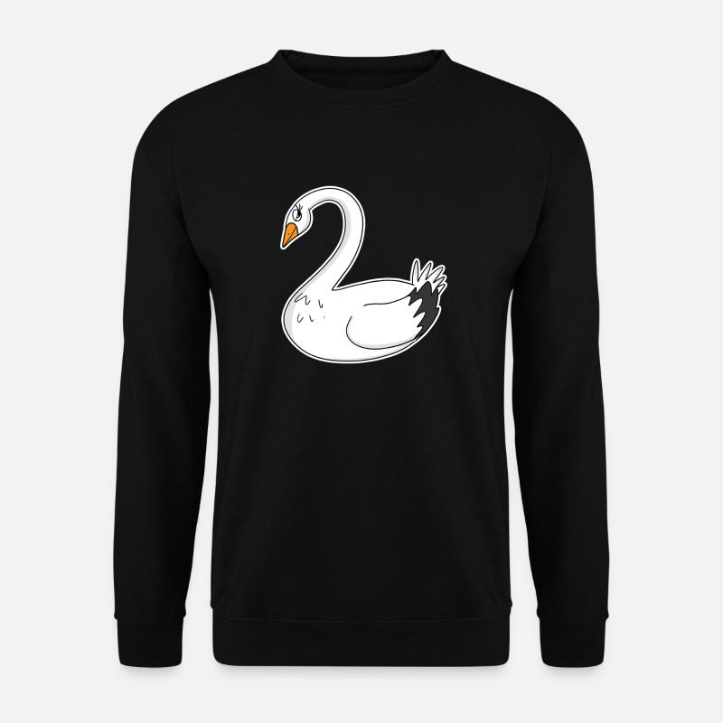 Schwan - Unisex Pullover - Schwarz