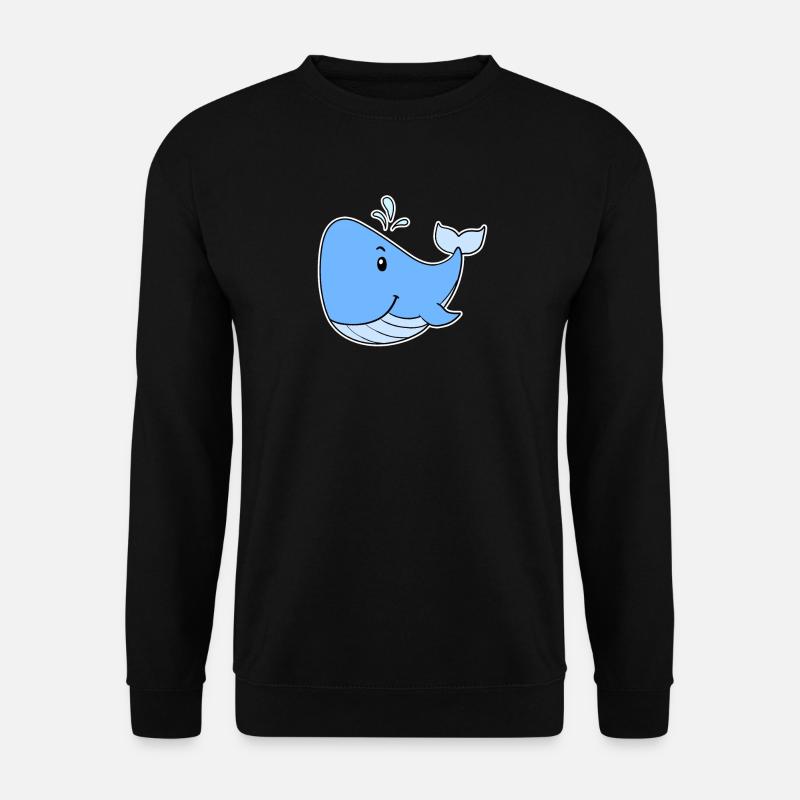 Baleine de mer - Sweat-shirt Unisexe - noir