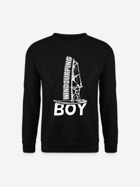 Funny windsurfer boy - Unisex Sweatshirt - black