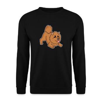 Chow Chow Dog Races Chiens Chiens - Sweat-shirt Unisexe - noir - Devant - Alina (178cm) & Michal (187cm)