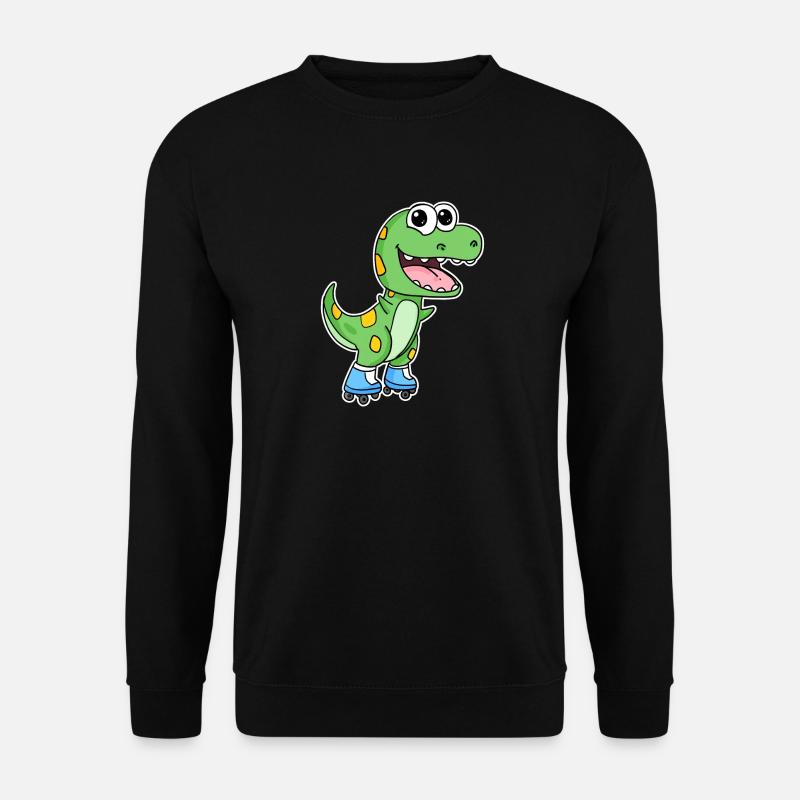 Dinosaur Skating - Unisex Sweatshirt - black