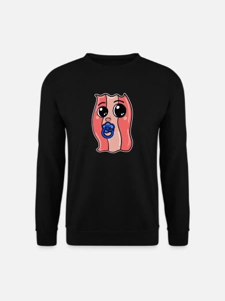 Baby Bacon - Bacon - Babybodysuit - Unisex Sweatshirt - black