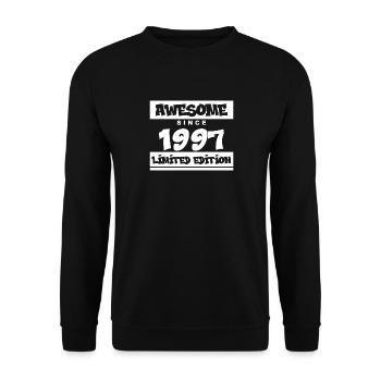 1997 - Jahrgang 1997 - Fantastisch seit 1997 - Unisex Pullover - Schwarz - Vorne - Alina (178cm) & Michal (187cm)