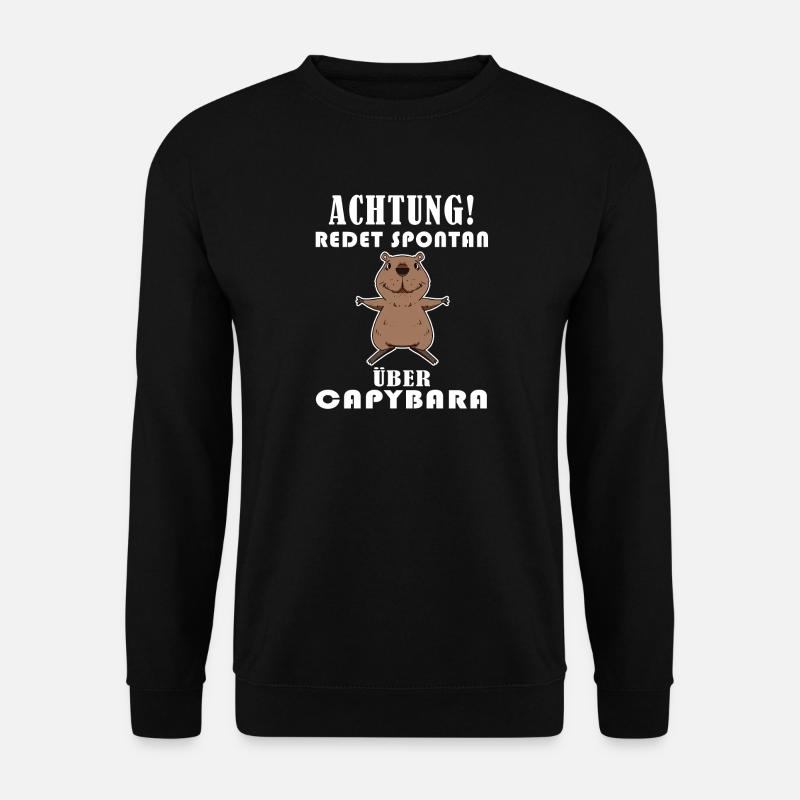 Capybara Wasserschwein Capybaras - Unisex Pullover - Schwarz