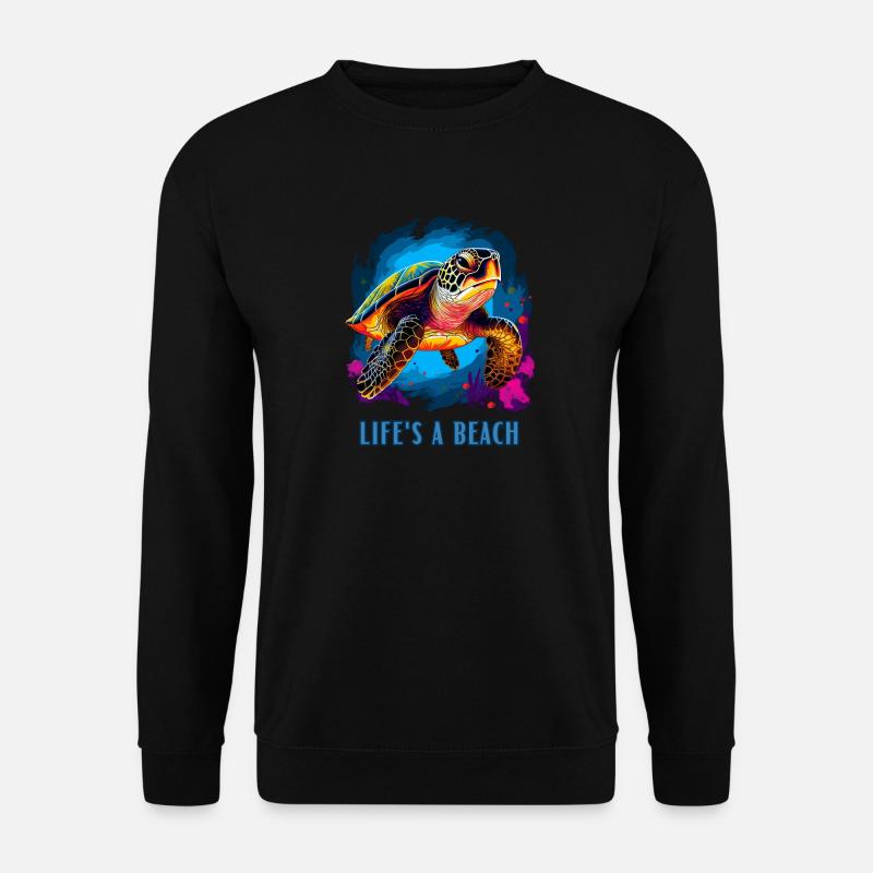 Life's a beach - Unisex Pullover - Schwarz